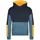 TROLLKIDS Rondane Kapuzenpullover - Black / Steel Bue / Mango - 116 cm