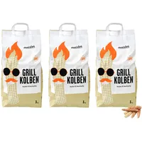 Maister BBQ Grillkolben 3er-Pack (9 kg