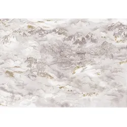 KOMAR Vliestapete, Gebirge, bunt - grau