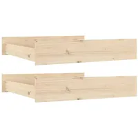 VidaXL Bettschubladen 2 Stk. Massivholz Kiefer