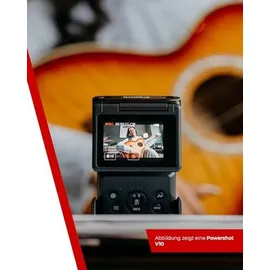 Canon PowerShot V10: Kompakte 4K Vlogging Kamera für kreative Content Creator - Schwarz