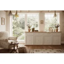 1a Direktimport Großes Sideboard MEXICO KOLONIAL, schwarz-braun kolonialfarben lackiert, Pinie Massivholz