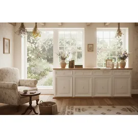 1a Direktimport Großes Sideboard MEXICO KOLONIAL, schwarz-braun kolonialfarben lackiert, Pinie Massivholz
