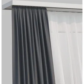 INDEKO »Objektschiene« 2 läufig-läufig Wunschmaßlänge Innenlauf Gardinenschiene, Komplett-Set inkl. Gleitern&Montagematerial