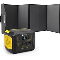 AlphaESS Solargenerator 1000 W, Tragbare Powerstation 1036 Wh mit 200 W Solarpanel, Balkonkraftwerk mit speicher Solaranlage, Stromspeicher mit 2000 W Spitzenleistung für Urlaub, Camping und Notfälle