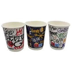 500 Graffiti Doppelwand Kaffeebecher 300 ml Coffee to go Becher Tee & Glühwein