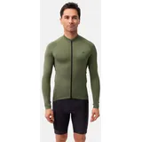 Danish Endurance Langarmshirt Cycling LS in oliv | 1-Pack - Olivgrün - XL