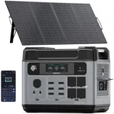 OUKITEL P2001E Pro Solar Generator 3200W mit 200W Solarmodule, 2048Wh Tragbare Powerstation (6400W Peak), LiFePO4 Batterie, 220V-240V, Für Camping/Home-Office 2026 Neue