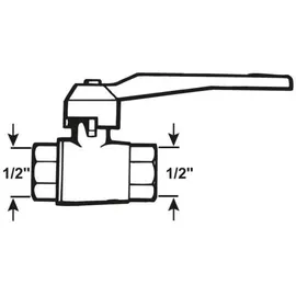 SANITOP-WINGENROTH Kugelhahn 1/2' IG