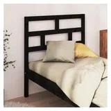 vidaXL Kopfteil Schwarz 106x4x100 cm Massivholz Kiefer