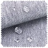 novely® Stoff OXFORD 350D Outdoor-Stoff Leinen-Look Mélange Polsterstoff, Wasserabweisend, Outdoor, Meterware, 1lfm grau