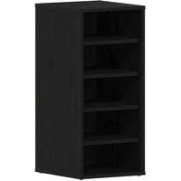 VidaXL Schuhschrank Schwarz Eichenholz 32x35x70 cm Holzwerkstoff