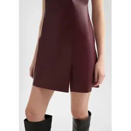QS Minikleid Lederoptik Rot 36