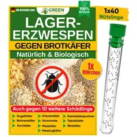 Green guardia Lagererzwespen gegen Brotkäfer, Kornkäfer, Messingkäfer, Speckkäfer uvm