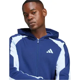 Adidas Seasonal Essentials Colorblock Reißverschlusspullover Dark Blue M