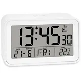 ADE Digitaler Funkwecker mit Licht weiß