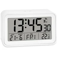 ADE Digitaler Funkwecker mit Licht weiß