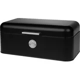 fs-star Brotkasten mattschwarz Metall B/H/L: ca. 22x16x42 cm - Mattschwarz