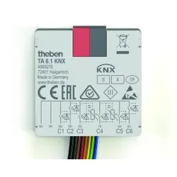 Theben 4969276 KNX-Tasterschnittstelle Binäreingang 6-fach, KNX Data Secure TA 6.1 KNX