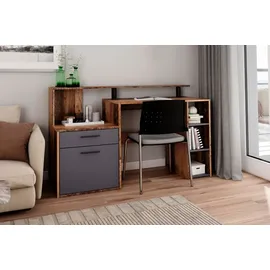 byLIVING Schreibtisch Louis Old-Wood-Optik / Braun