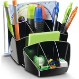 CEP Schreibtisch-Organizer Mineral 14,3 x 15,8 x 9,3 cm Schwarz 6 St.