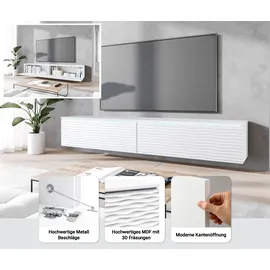 Home Affaire Vera Lowboard 180 x 30 cm Schwarz/MDF