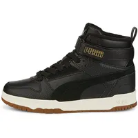 Puma RBD Game Winterized Mid-Top Sneaker gefüttert Kinder black/black/team gold 37