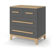VitaliSpa Malia 80 x 88 cm Grau/Eiche