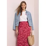 STREET ONE Maxi-Rock Damen Floral Rot 40