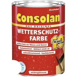 Consolan Wetterschutz-Farbe 750 ml weiß seidenglänzend