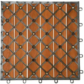 CASARIA Holzfliesen Akazie 30 x 30 cm braun