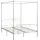 vidaXL Himmelbett-Gestell Weiß Metall 140 x 200 cm618198
