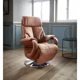 TV-Sessel SIT & MORE "Invito", braun (cognac), B:80cm H:113cm T:80cm, Luxus-Kunstleder, NaturLEDER (echtes Rindsleder), Luxus-Microfaser (100% Polyester), Sessel, Fernsehsessel, in Größe M, wahlweise mit Motor und Aufstehhilfe