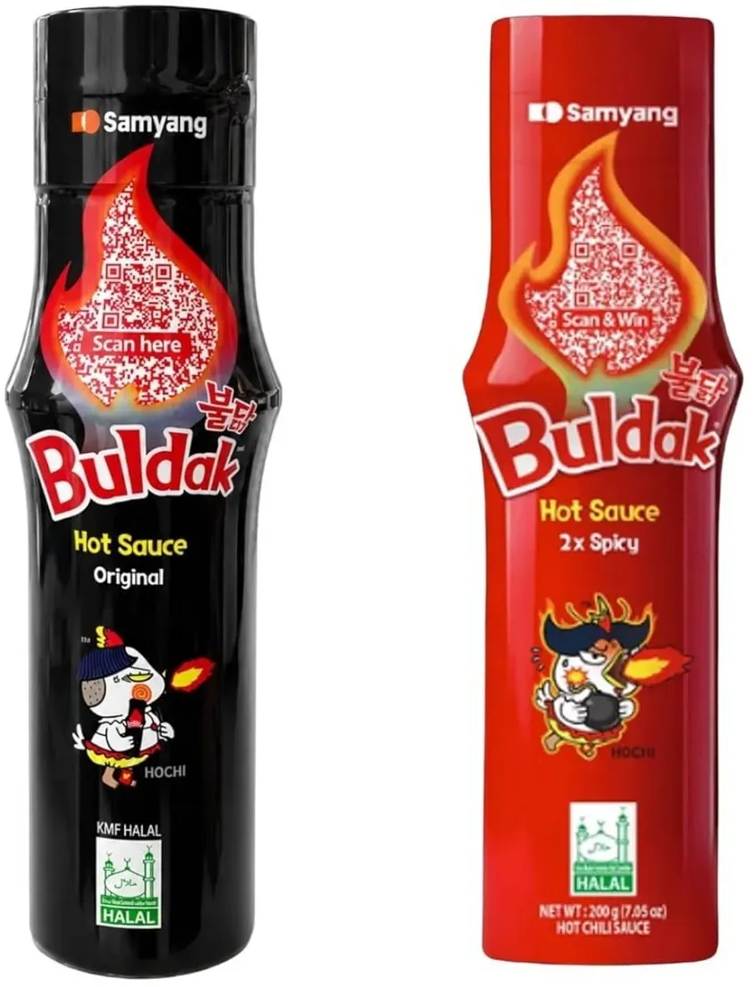 Samyang Sauce Set - Hot Sauce Spicy Chicken - Extrem scharfe Sauce(2x 165ml)