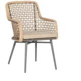 Sonnenpartner Lyon Diningsessel Relaxsessel Gartensessel Alu mit Polyrope mixed