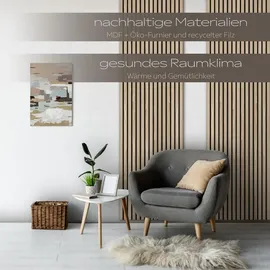 HEXIM Akustikpaneel AP06 braun 2 St. 278 x 60 cm