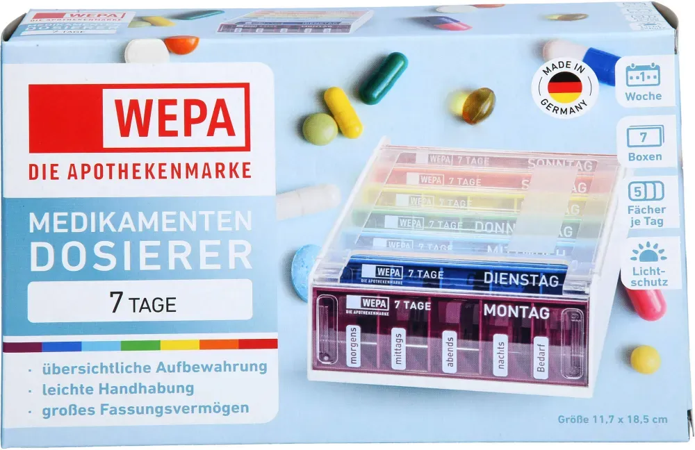 Wepa 7 Tage Wochenmagazin UV-Schutz+ Regenbogen 1 St