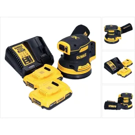 DeWalt DCW 210 D2 Akku Exzenterschleifer 18 V 125 mm Brushless + 2x Akku 2,0 Ah + Ladegerät