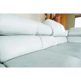 KAWOLA Sofa NELSON hellblau Recamiere rechts