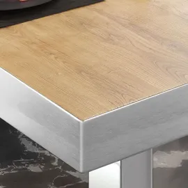 GGM Möbel Bistro Loungetisch 60 x 60 x 41 cm Eiche/Edelstahl