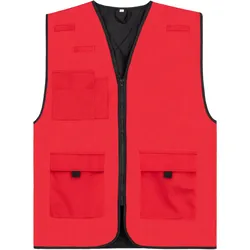 Korntex Padded Multifunctional Work Vest Kiel CO2 Neutral - red - L
