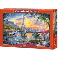 Castorland Tea Time in Paris, 500 Teile Puzzle, Bunt, 35 x 25 x 5 cm