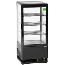 Bartscher Mini-Kühlvitrine 78 l schwarz