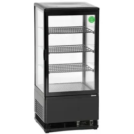 Bartscher Mini-Kühlvitrine 78 l schwarz