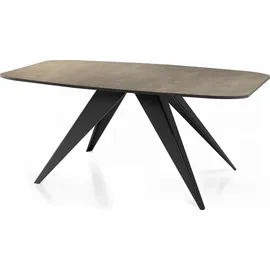 WFL GROUP Ausziehtisch 180 x 76 x 90 cm grau