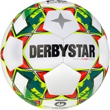 derbystar Futsal Stratos S-Light v23 Fussball, Weiss Gelb Blau, 4