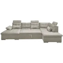 ED Lifestyle Medan U Sofa 3-teilig Holzwerkstoff/Nosag - Braun