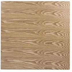 Bolero Tischplatte Quadratisch Vorgebohrt Farbe Esche Natur 700mm