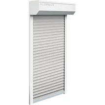 Schellenberg Vorbaurolladen Komplett-Set 80 x 100 cm grau/weiß