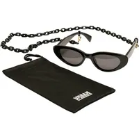 URBAN CLASSICS Puerto Rico Sunglasses With Chain in Schwarz,